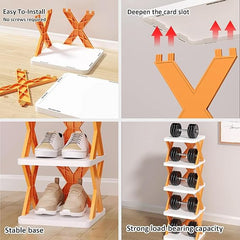4-Layer Shoe Rack Organizer for Stylish & Spacious Storage