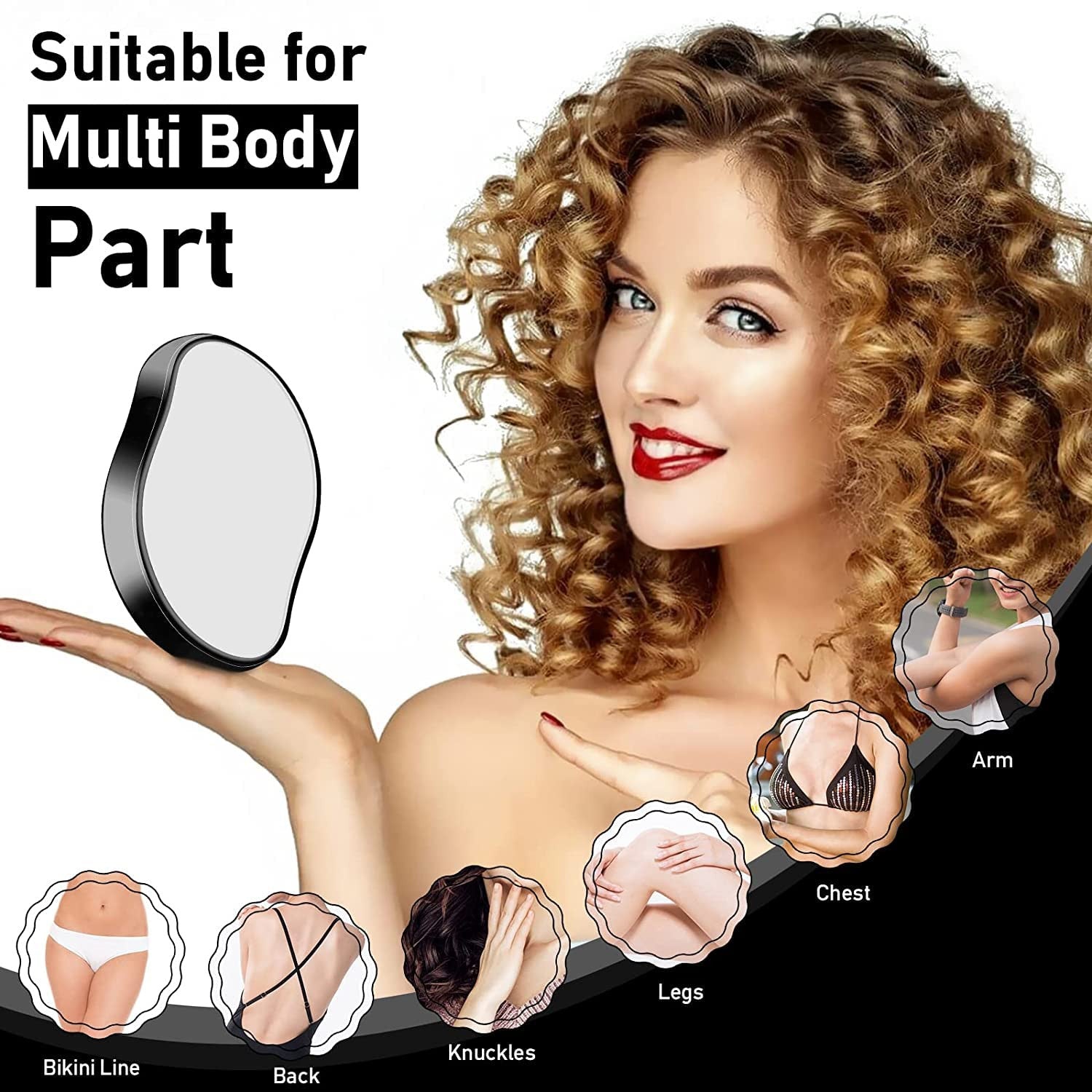 Crystal Hair Eraser Painless Reusable Hair Remover for Women & Men