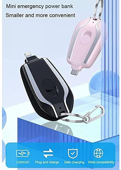 Mini Power Emergency Keychain Charger for iPhone