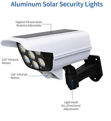 Solar Dummy Camera with Motion Sensor Light for Security