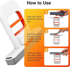 Compact Foldable Desktop Mop for Wet & Dry Cleaning