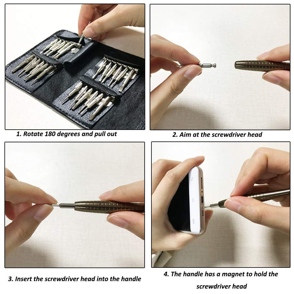 Premium 25-in-1 Multi-Purpose Precision Screwdriver Set for Electronics