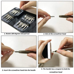 Premium 25-in-1 Multi-Purpose Precision Screwdriver Set for Electronics
