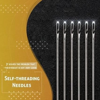 30 Pcs Self-Threading Needles for Precise Threading and Sewing