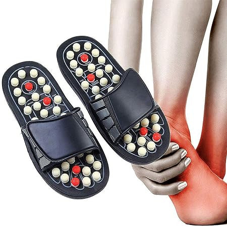 Adjustable Yoga Slippers with Acupressure & Magnetic Therapy for Foot Relief