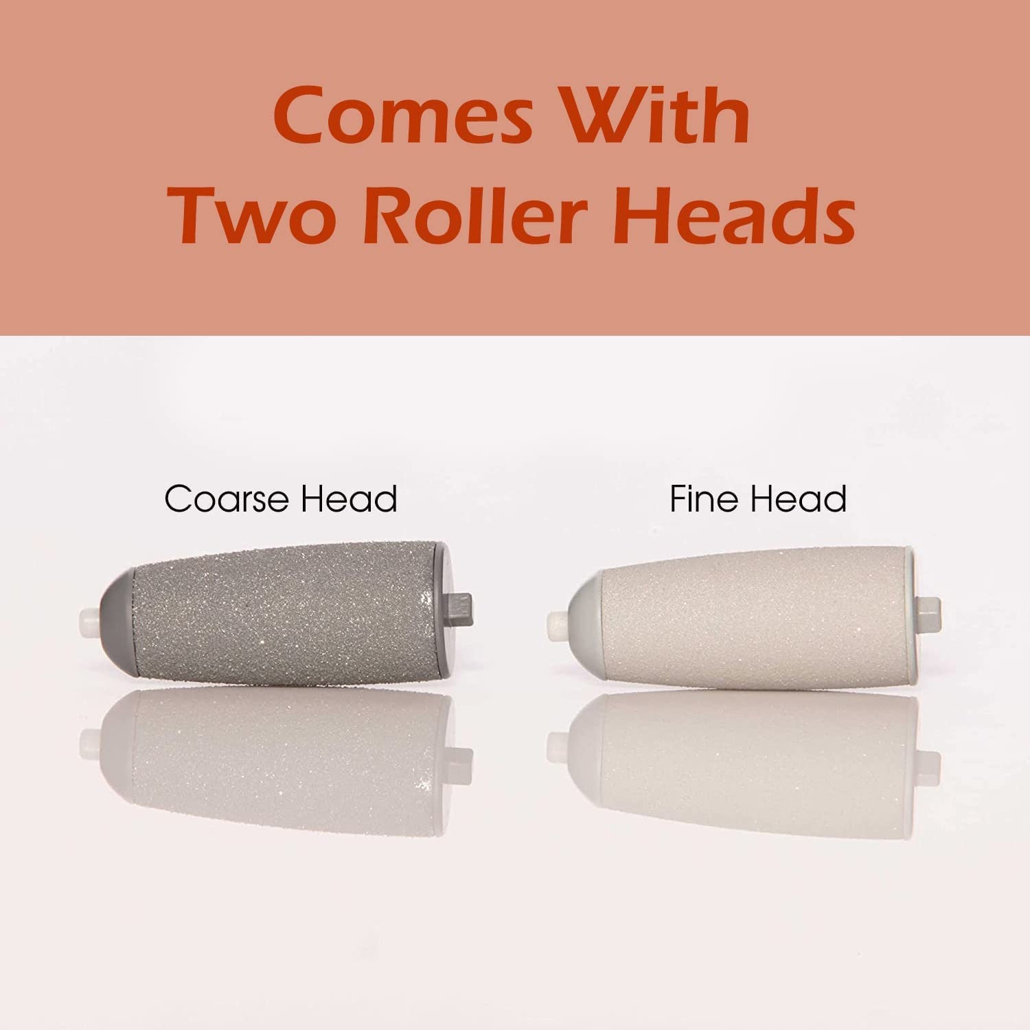 Cordless Electronic Pedicure Tool with 2 Replacement Rollers and LED Light