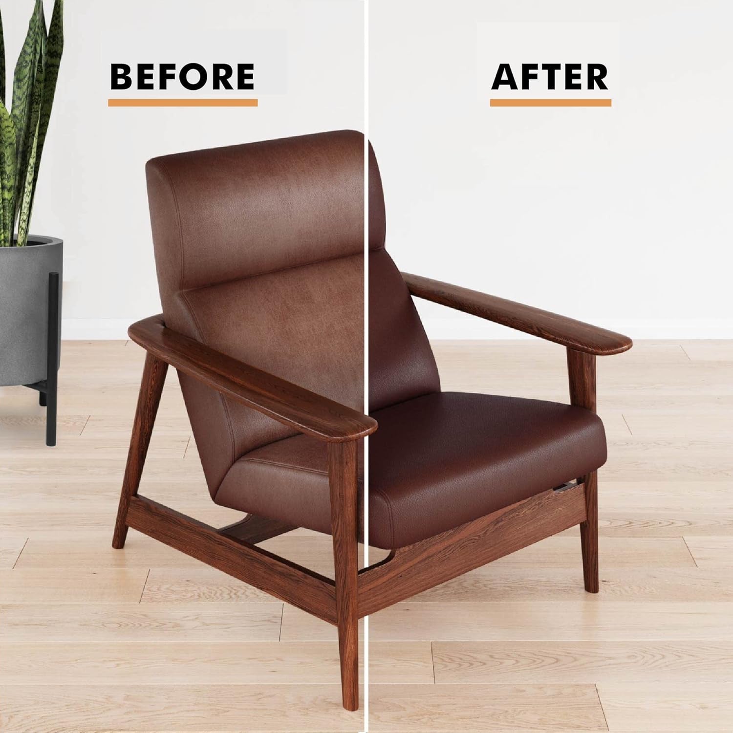 Black Leather Recoloring Balm for Couches and Furniture