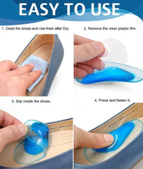 Gel Arch Support Insoles for Flat Feet & Plantar Fasciitis Relief