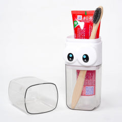 Cute Clear Travel Toothbrush Holder with Googly Eyes