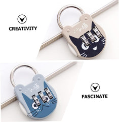 Mini 3-Digit Stainless Steel Password Lock for Luggage & Cabinets