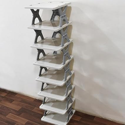 8-Layer Adjustable Shoe Rack Stand for Organized Storage