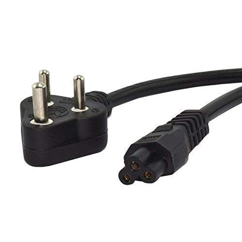 Black 1.5m Laptop Power Cable for HP, Dell, Lenovo & More