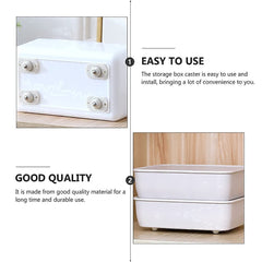 360° Swivel Casters Wheels for Furniture & Storage Boxes (4Pcs)