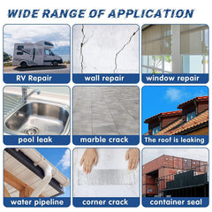 Heavy Duty Aluminium Foil Waterproof Repair Tape for Pipes & Roofs