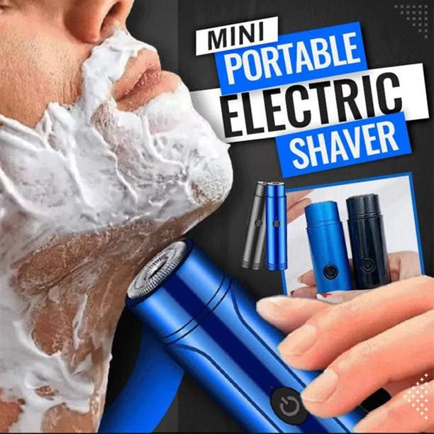 Mini Portable Electric Shaver - Cordless, Waterproof, Travel-Friendly