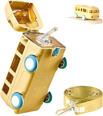 Bus Water Bottle with Straw, 500ml Car Water Cup