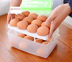 Premium 24-Grid Egg Storage Box with Airtight & Space-Saving Design