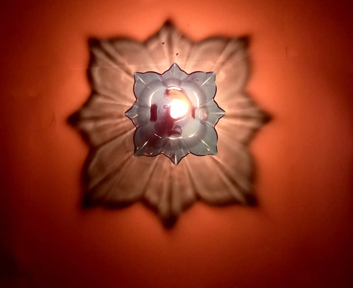 3D Crystal Diya Set - 12Pcs 