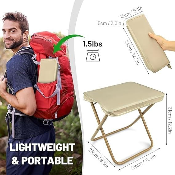 Compact Folding Stool Chair for Easy Storage and Portability