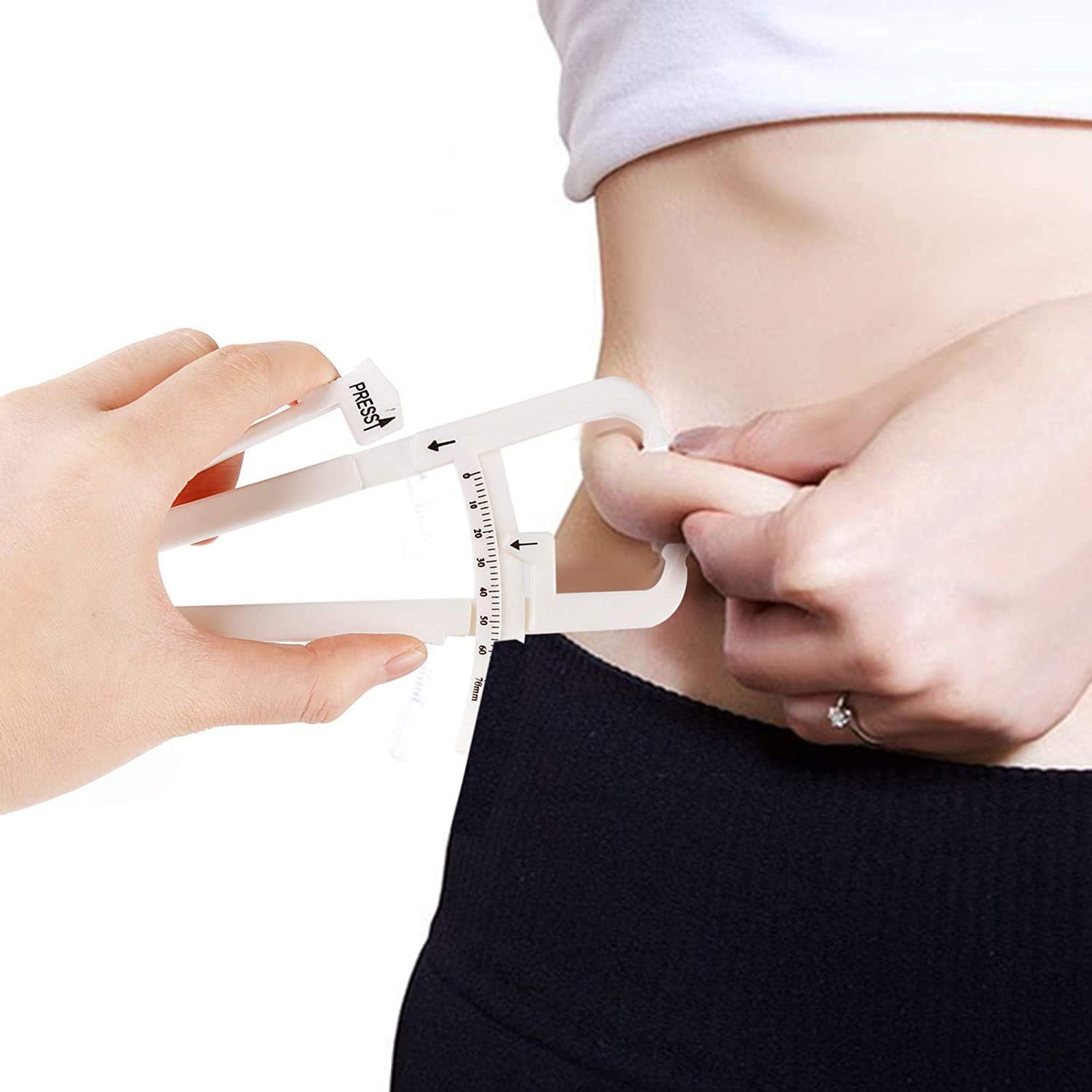 Portable Body Fat Caliper for Accurate Fat Measurement and Tracking