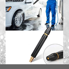 Black Spray Water Gun Kit with Brass Nozzle & Attachments
