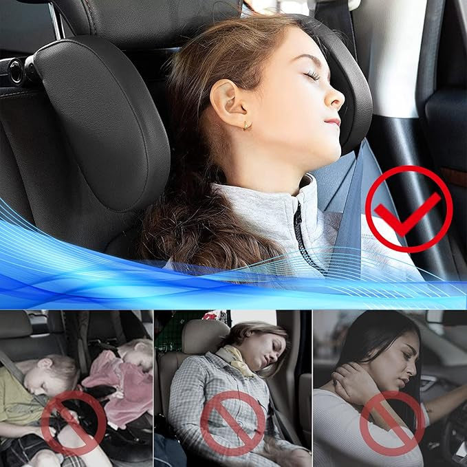 ComfortFit Car Seat Headrest Pillow for Ultimate Support