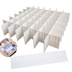6-Piece Adjustable Drawer Organizer Set for Makeup & Office Storage