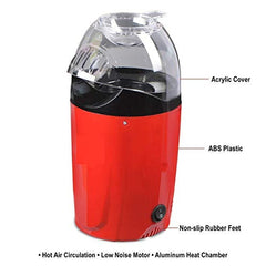 Hot Air Popcorn Maker with Measuring Cup & Removable Lid