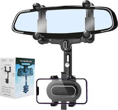 360° Rotatable & Retractable Mirror Phone Holder for Car