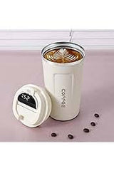 Double Wall Vacuum Insulated 500ML Travel Coffee Mug with Handle