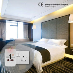 Universal Travel USB Adapter with Multi-Region Plug and Surge Protection