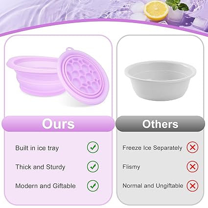 Foldable Silicone Ice Face Bowl for Cooling & Face Care