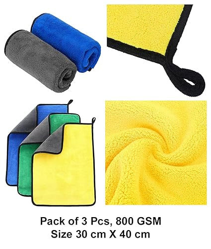 40x40 Microfiber Car Cleaning Towel - Ultra Absorbent & Soft