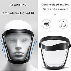 Transparent Full Face Shield Mask for Clear Protection
