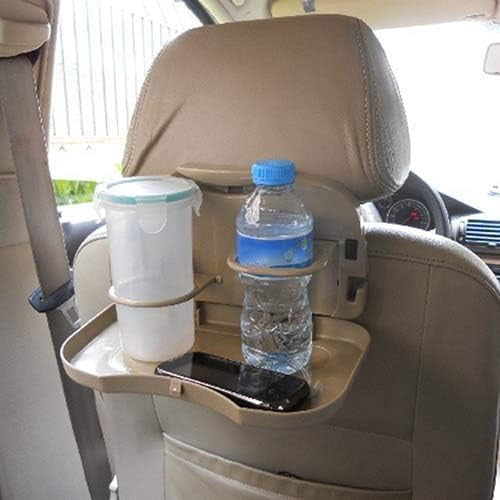 Foldable Car Travel Dining Tray with Storage and Tablet Holder