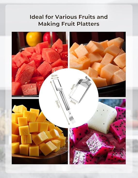 2-in-1 Watermelon Fork & Slicer Cutter Tool
