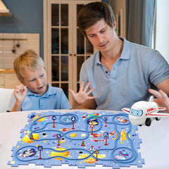 Rail Car Puzzle Set for Kids - Track Building & Play