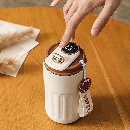 Insulated 450ml Temperature Display Coffee Mug