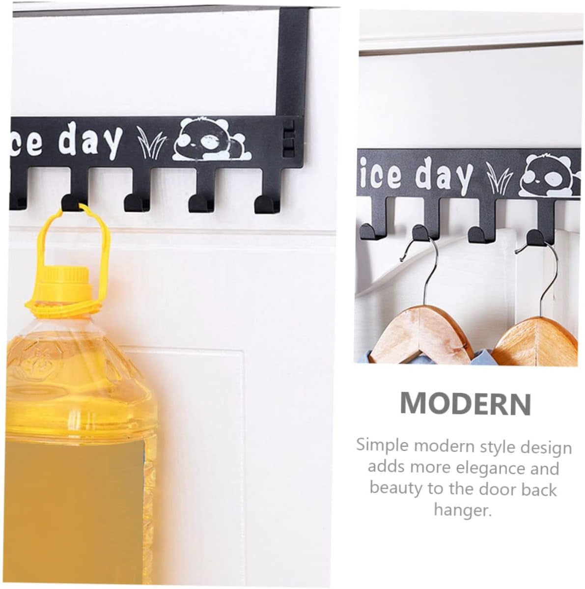 Heavy Duty Door Hook Hanger with Punch-Free Design for Space Saving