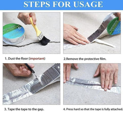 Silver Aluminium Waterproof Tape 5cm x 10m for Leak Repair and Sealing