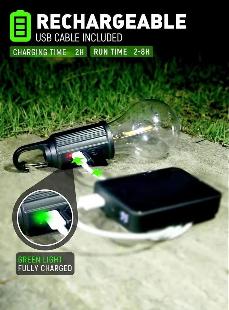 Portable Camping Hanging LED Bulb for Tents and Outdoor Decor