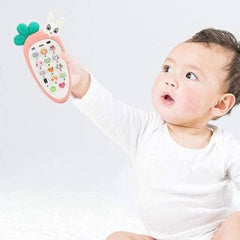 Baby Smart Phone Toy with Soft Silicone Rattle & Educational Features