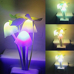 Smart Mushroom Night Light with Auto Sensor, Color Change & Low Power