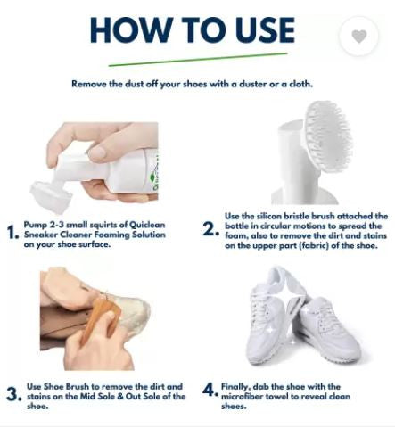 Ahkea 150ml Shoe Cleaner Kit for White & Suede Sneakers