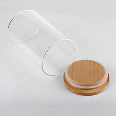 1200ml Airtight Glass Storage Jar with Bamboo Lid