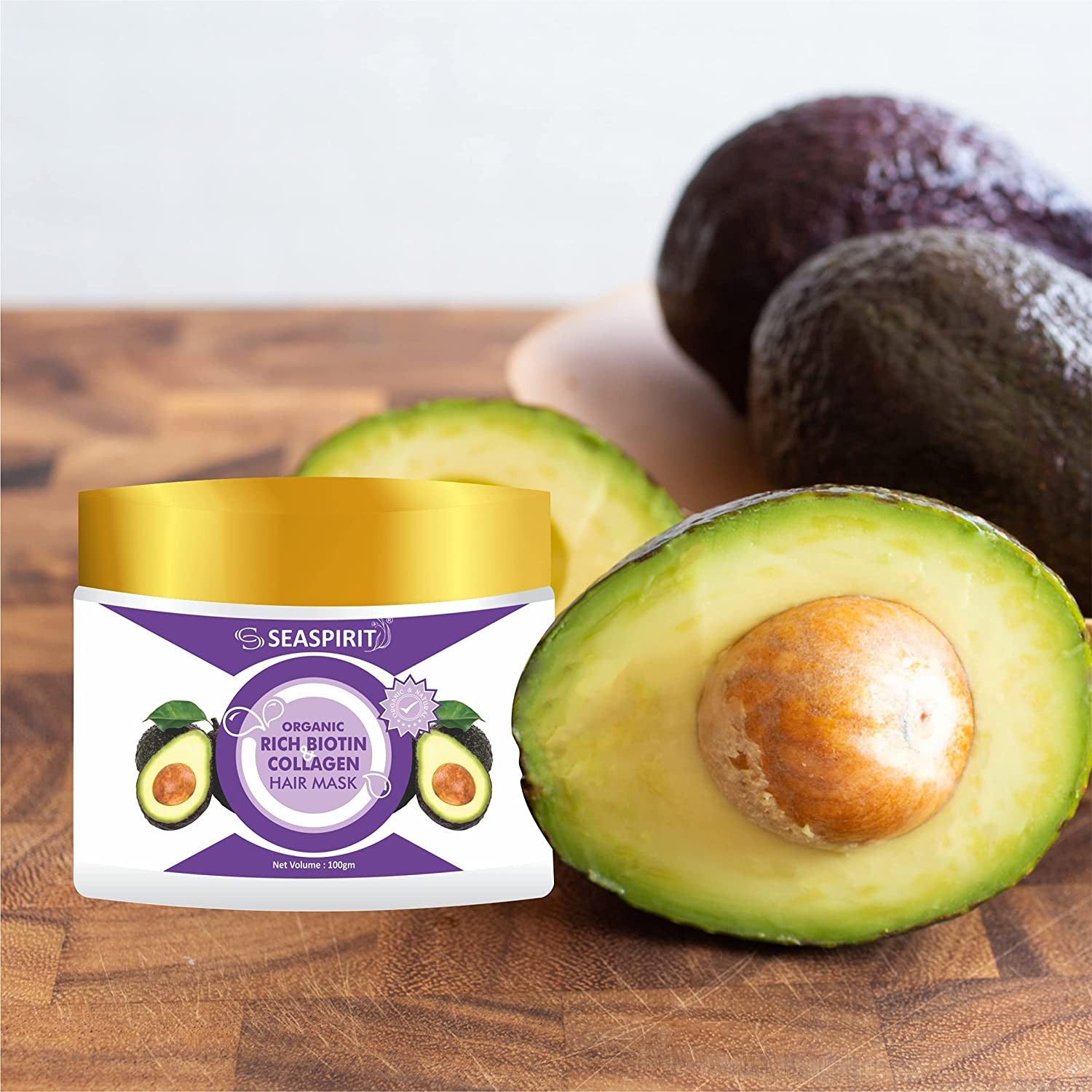 Organic Rich Biotin Collagen Hair Mask for Stronger, Healthier Hair