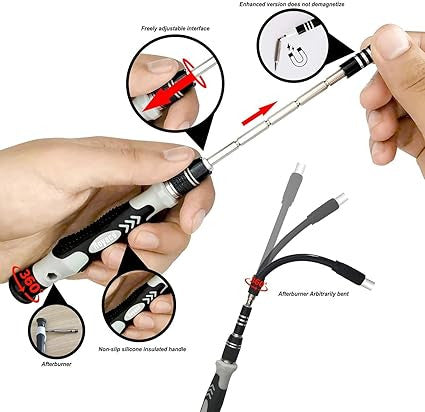115-in-1 Precision Screwdriver Set with Bits and Tool Kit