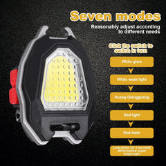 Cob Keychain Light with Cigarette Lighter and COB Illumination
