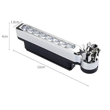 2 Pcs Car Running Lights with 8 LED for Enhanced Visibility