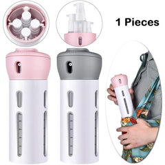 Smart 4-in-1 Travel Dispenser Bottle Set Leakproof Refillable Toiletry Organizer
